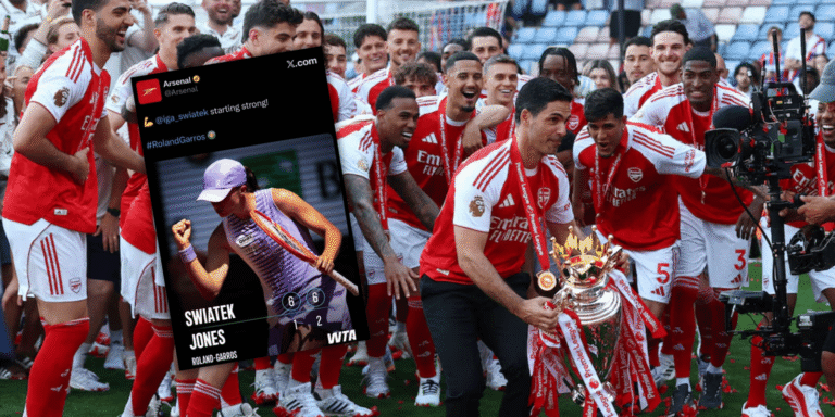 Arsenal’den Swiatek kazası: Yanlış hesaptan paylaşım!