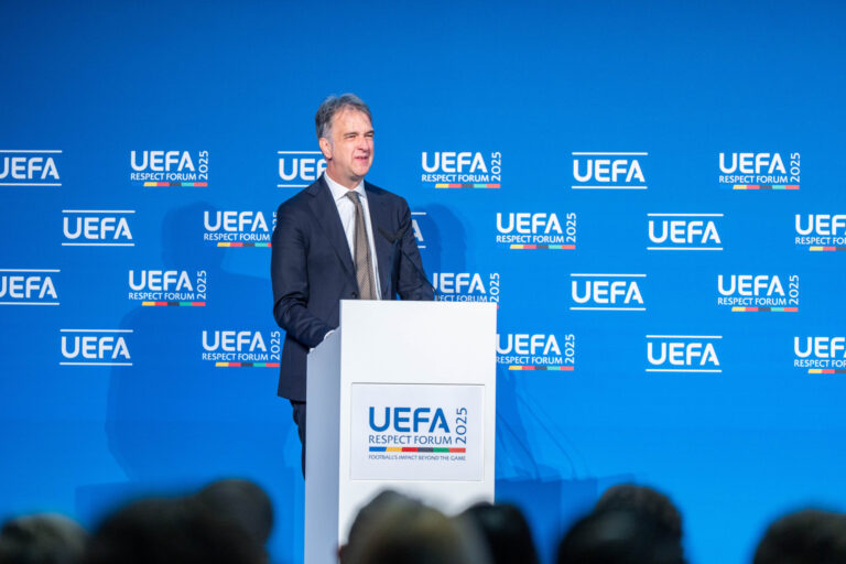 Michele Uva, UEFA official for the EURO 2032 Italian Organizing Committee, discussing the tournament's economic impact.