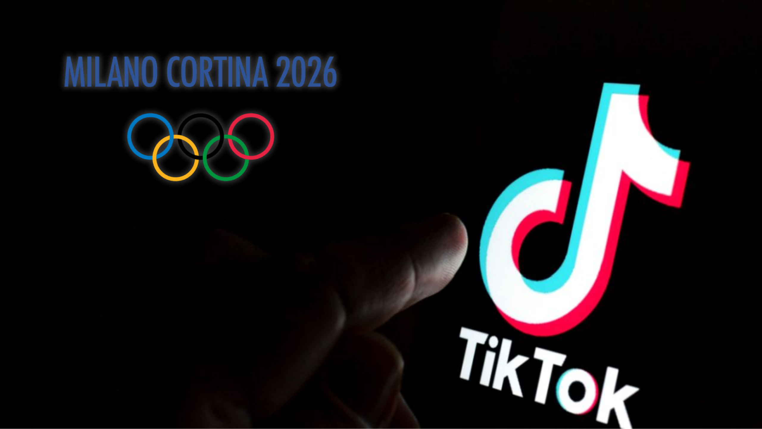 arner Bros Discovery and TikTok logo for Milano Cortina 2026 partnership.