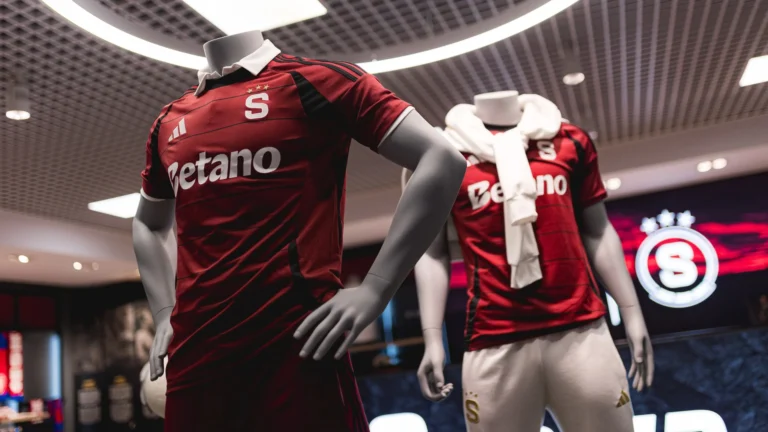 AC Sparta Prague official fanshop at Vaclav Havel Airport.