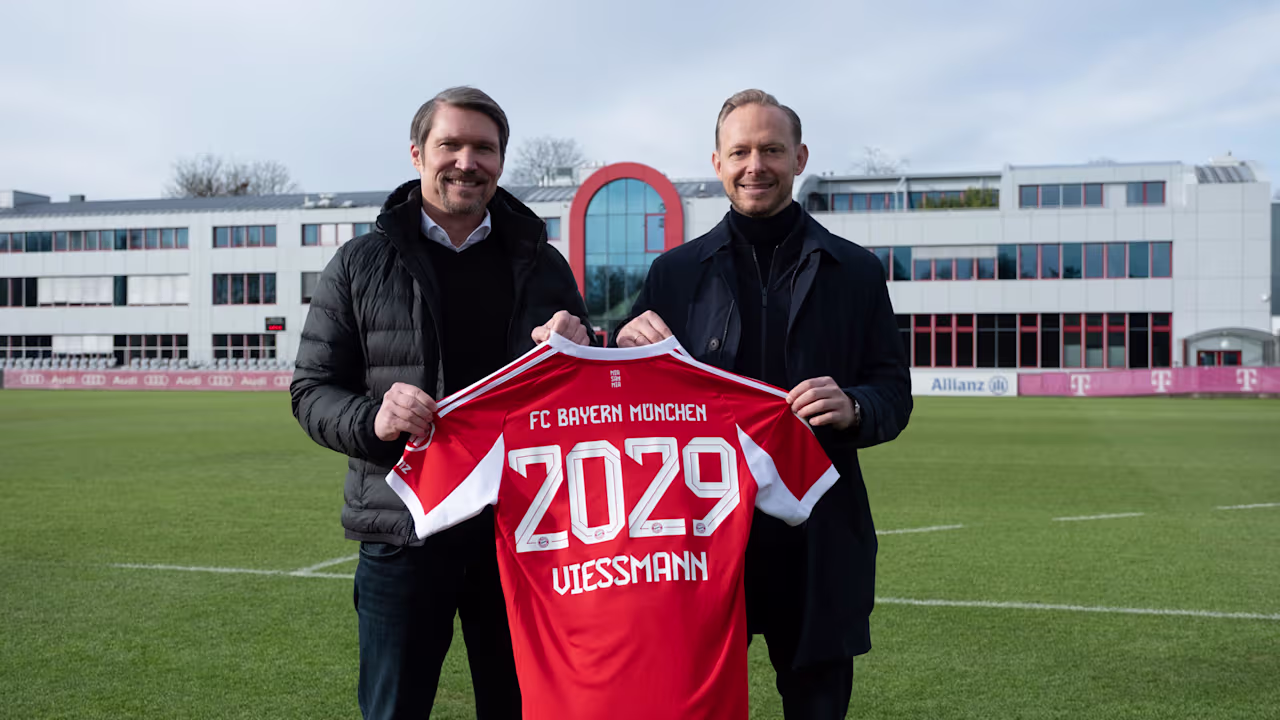 Viessmann heat pump systems installed on the roof of Bayern Munich's Allianz Arena stadium.