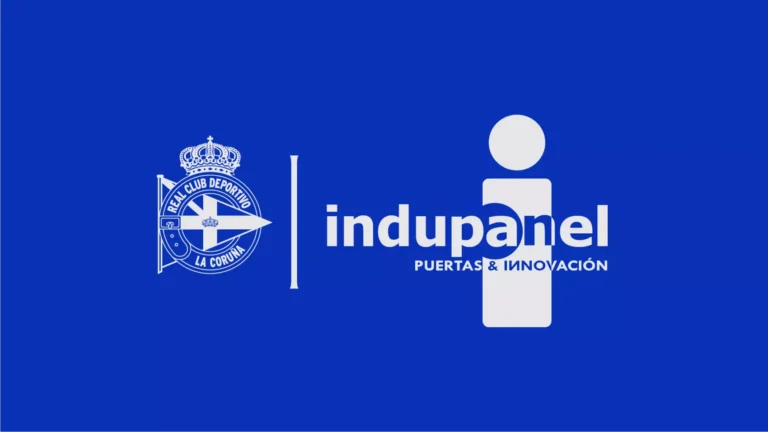 Official signing ceremony between RC Deportivo and new sponsor Indupanel in A Coruña.