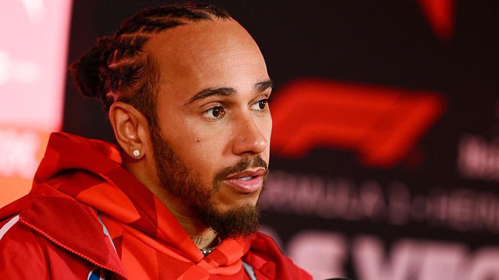 Seven-time F1 champion Lewis Hamilton at a Mission 44 event supporting youth education and diversity initiatives.