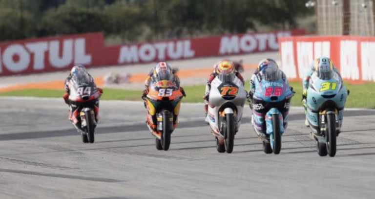 MotoGP logo and Liberty Media branding representing the transition from Dorna Sports to MotoGP Sport Entertainment SL.