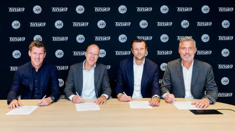 Official TinQEnergie and Ajax joint branding for the 2028 energy partnership