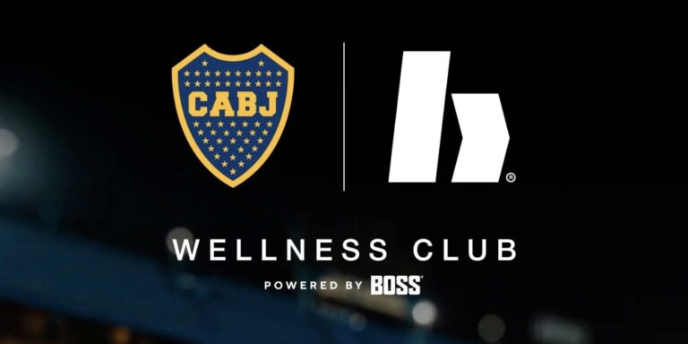 Boca Juniors Wellness Club powered by BOSS interior with recovery equipment.