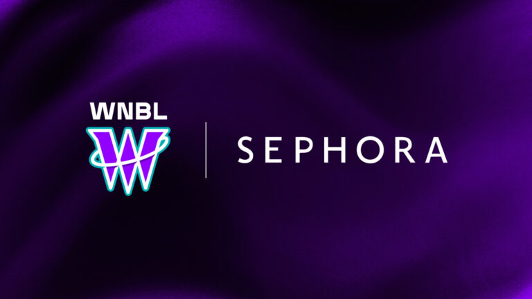 WNBL players and Sephora branding representing the new partnership for women's basketball in Australia.
