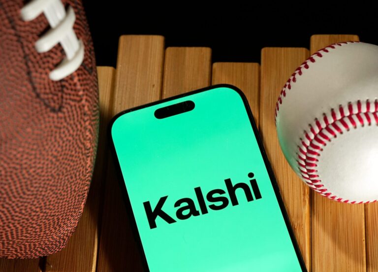 Comparison of a Kalshi badged account on X versus a standard account, illustrating the removed affiliate branding.