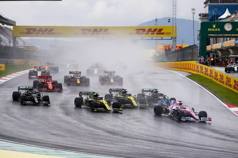 Formula 1 racing car at Istanbul Park circuit during Turkish Grand Prix