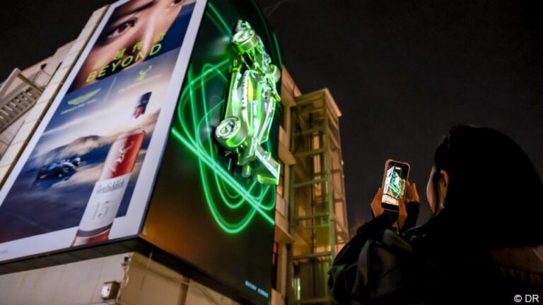 Glenfiddich and Aston Martin F1 Light Up Shanghai with 3D Activation