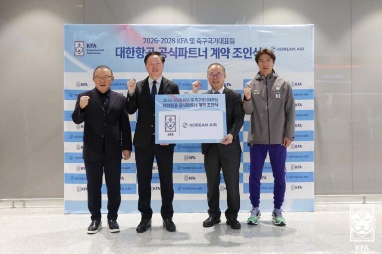 Korea Football Association Secures Official Partnership with Korean Air to Support National Team Travel