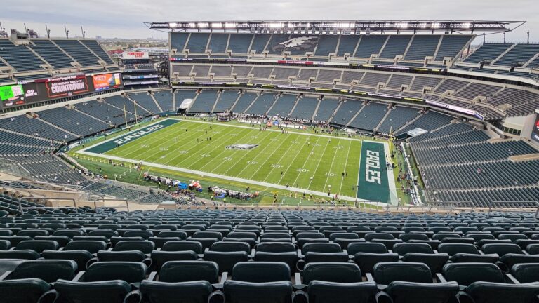Exterior view of Lincoln Financial Field, home of the Philadelphia Eagles.