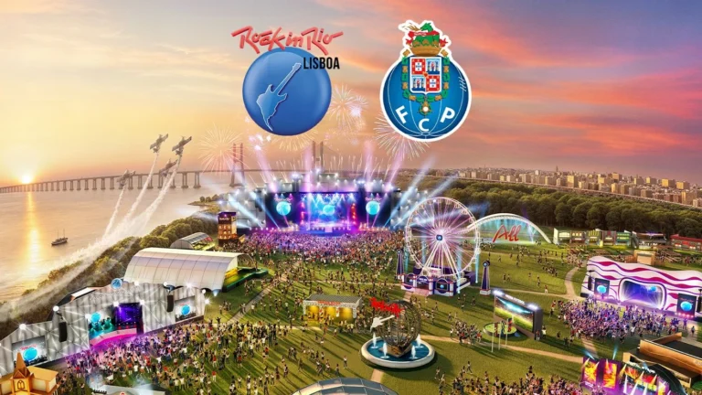 FC Porto logo displayed at a promotional activation event