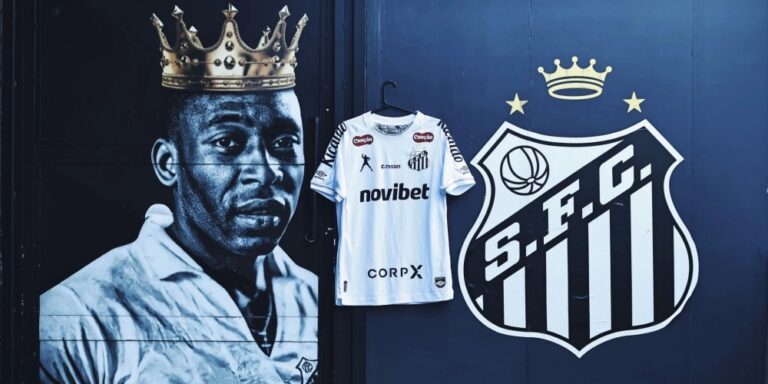 Umbro replaces logo with PelÃ© tribute on Santos kit