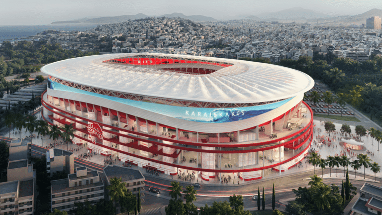 Olympiacos unveils €250m plan to expand Karaiskakis Stadium to 53,000 seats